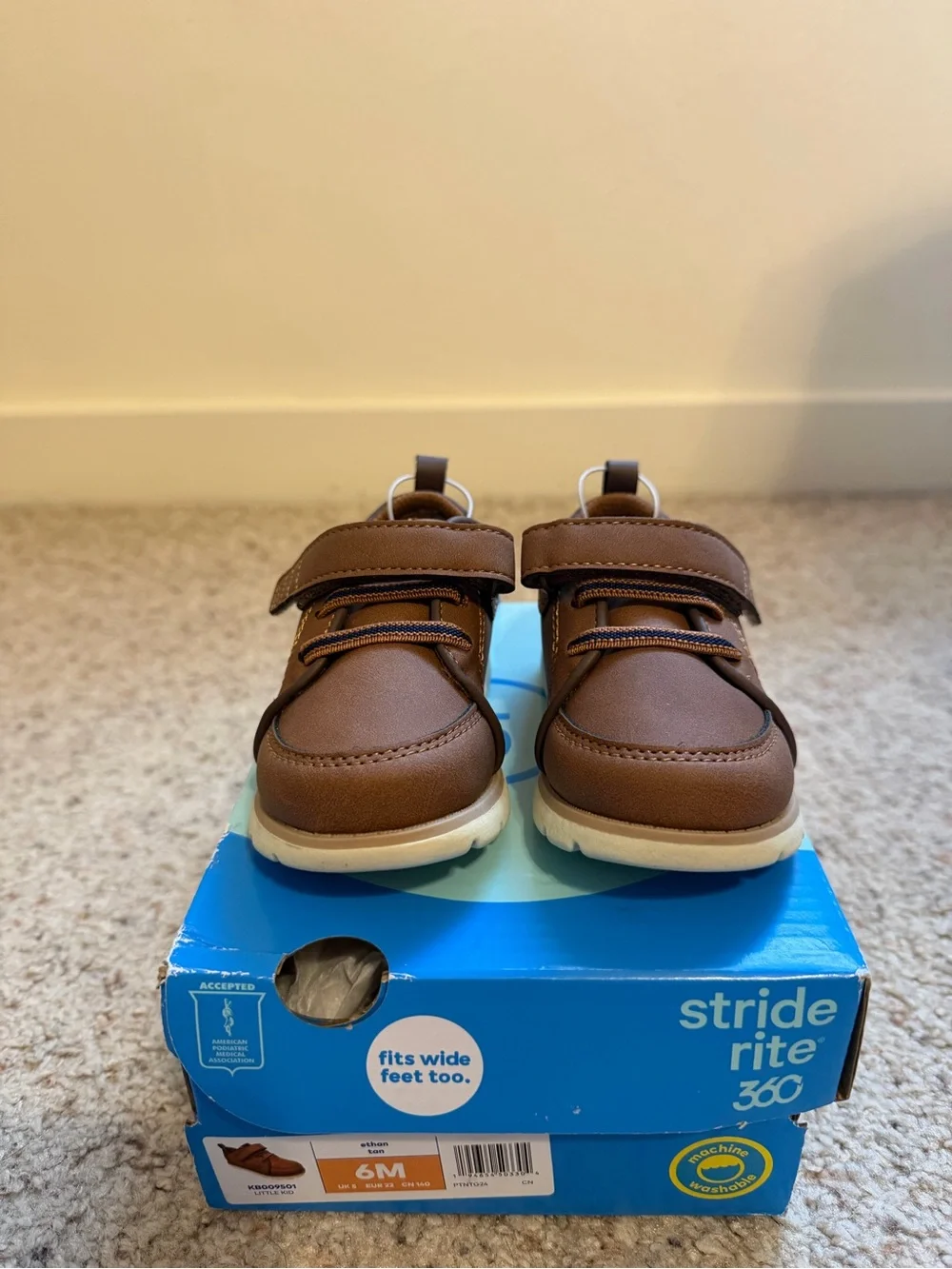 Stride Rite 360 Ethan Little Kid Brown Casual Shoes Size 6M